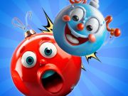 Игра Сливане на топки Новогодишни играчки в 3D!  онлайн