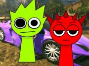 Игра Squid Sprunki Shooter Game 2 онлайн