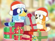 Игра Пъзел: Bluey Christmas Unboxing  онлайн