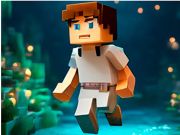Игра Noobik Parkour в пещера!  онлайн