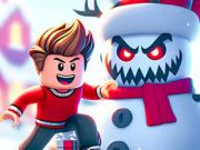 Игра Пъзел на мозайката: Roblox Snowball Battle  онлайн