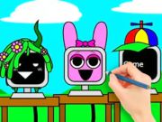 Игра Книга за оцветяване: Sprunki Fun Computer  онлайн