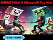 Игра Skibidi Toilet x Minecraft Tug War онлайн
