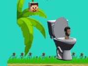 Игра Спининг Skibidi тоалетна Flappy Minecraft  онлайн