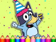 Игра Книга за оцветяване: Рожденият ден на Bluey  онлайн