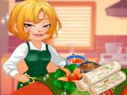 Игра Кухнята на Рокси: Пролетна ролка  онлайн