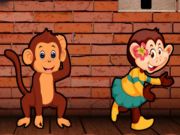 Игра Игриво бягство от маймуни  онлайн