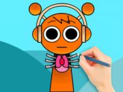 Игра Книга за оцветяване: Sprunki Horror Oren  онлайн