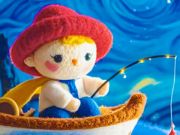 Игра Пъзел на мозайка: Звезден нощен риболов  онлайн