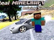 Игра Истински симулатор за шофиране на Minecraft  онлайн