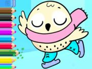Игра Книга за оцветяване: на лед  онлайн