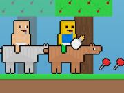 Игра Бебе noob срещу baby obby horse  онлайн