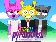 Игра Sprunki Pyramixed: Human Edition  онлайн