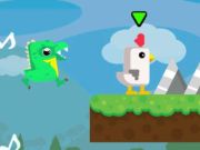 Игра Състезание за пилешки писък  онлайн