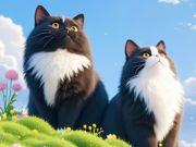 Игра Пъзел на мозайката: котешка дрямка  онлайн
