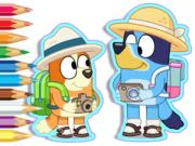 Игра Книга за оцветяване: Bluey Camping онлайн Игра Книга за оцветяване: Bluey Camping онлайн