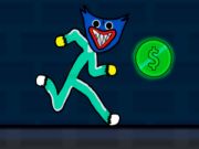 Игра Stickman Huggy 456 Squid  онлайн
