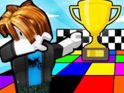 Игра Цветна надпревара obby  онлайн