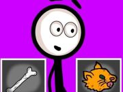 Игра Стикер, избирайки действия  онлайн