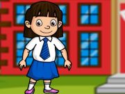 Игра Спасете момиченцето от училище  онлайн