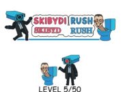 Игра Skibydi Rush  онлайн