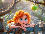 Игра Намерете разликите: Зелена ябълка  онлайн