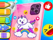 Игра Книга за оцветяване: калъф за телефон  онлайн