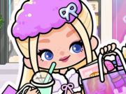 Игра Пъзел на мозайката: Aha World Shopping Spree  онлайн