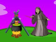 Игра Спасяване на момче от вещица  онлайн