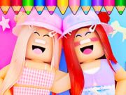 Игра Книга за оцветяване: roblox bestie  онлайн