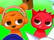 Игра Пъзел на мозайка: Семейство Sprunki Incredibox  онлайн
