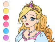 Игра Книга за оцветяване: рокля на Princess Prom  онлайн