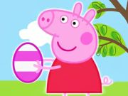 Игра Пъзел на мозайката: Peppa Pig Великденски яйца  онлайн