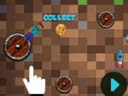 Игра MineBlock се върти и летеше приключение  онлайн