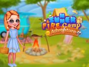 Игра Летни приключения в лагера на Костровая онлайн