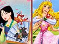 Игра Красавицата и Звяра и Аурора онлайн