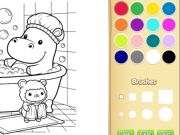 Игра Оцветяване на книги за деца: Уютни приятели онлайн