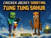 Игра Пилешка жокей престрелка с Tung Tung Sahur онлайн
