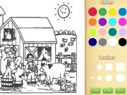 Игра Оцветяване на книги за деца: ферма онлайн