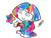 Игра Момиче от джунглата: Оцветяване онлайн