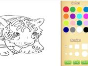 Игра Оцветяване на книгата: Tigerok онлайн
