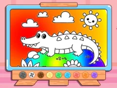 Coloring Book: Crocodile — безплатна онлайн игра