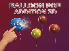 Balloon Pop Addition 3D — безплатна онлайн игра