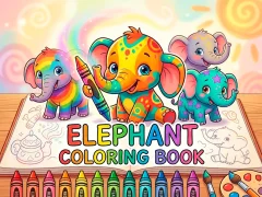 Elephant Coloring Book — безплатна онлайн игра