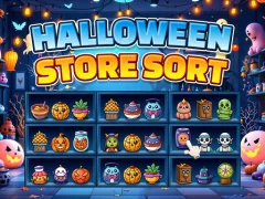 Halloween Store Sort — безплатна онлайн игра
