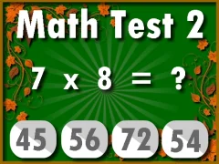 Math Test 2 — безплатна онлайн игра