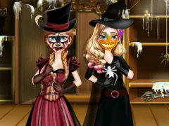 Sisters Halloween Preparations — безплатна онлайн игра