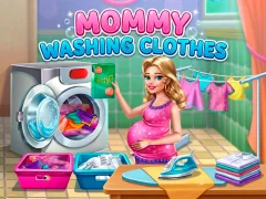 Mommy washing clothes — безплатна онлайн игра