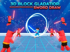 3D Block Gladiator: Sword Draw — безплатна онлайн игра