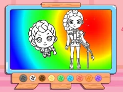 Coloring Book: Kpop Rumi — безплатна онлайн игра